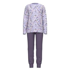 Name it meisjes pyjama - Purple Flower - Maat 110/116