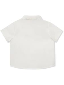 guccikids Gucci Kids Shirt met Peter Pan kraag - Wit