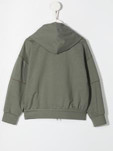 brunellocucinellikids Brunello Cucinelli Kids Jack met capuchon - Groen