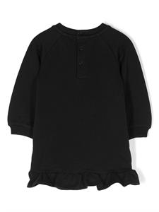 moschinokids Moschino Kids Jurk met logoprint - Zwart