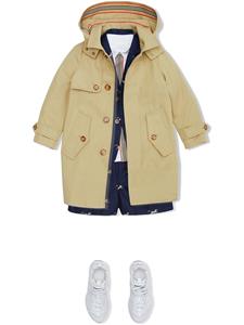 burberrykids Burberry Kids Mantel met capuchon - Beige