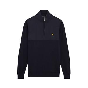 Lyle&Scott Overlay 1/4 Zip Knit