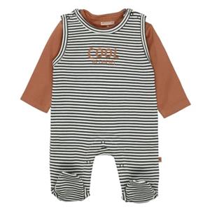 STACCATO romper+shirt donker marine gestreept