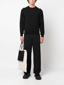 jilsander Jil Sander Uitgesneden trui - Zwart