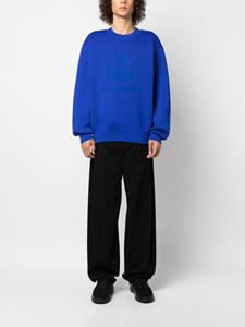 MARANT Sweater met logo-jacquard - Blauw