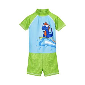 Playshoes zwempak Dino Blauw Groen