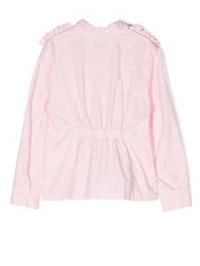 Monnalisa Overhemd met geborduurde zak - Roze