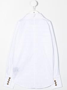 balmainkids Balmain Kids Shirt met logopatch - Wit