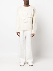 jilsander Jil Sander Trui met geborduurd monogram - Beige