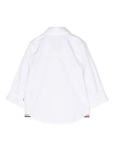 bosskidswear BOSS Kidswear Shirt met geborduurd logo - Wit