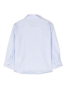 Shirt met geborduurd logo - Blauw