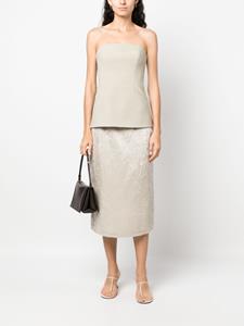 Filippa K Fluwelen midi-rok - Beige