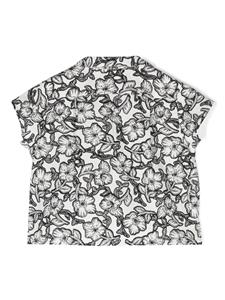 Bonpoint Shirt met bloemenprint - Wit