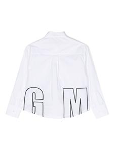 msgmkids MSGM Kids Shirt met geborduurd logo - Wit