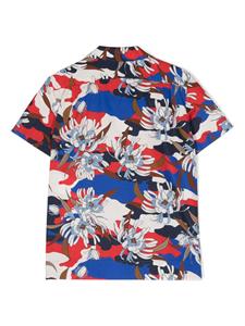 Shirt met bloemenprint - Blauw