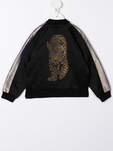 versacekids Versace Kids Bomberjack met logoprint - Zwart