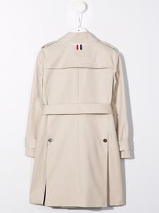 Trenchcoat met dubbele rij knopen - Beige