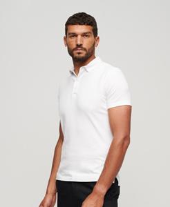 Superdry Mannen Jersey Poloshirt Wit