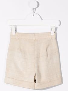 Balmain Kids High waist shorts - Beige