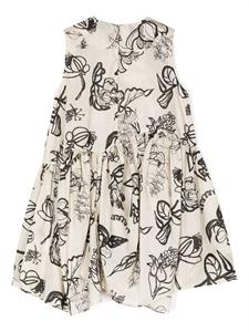 jnbybyjnby jnby by JNBY Jurk met bloemenprint - Bruin