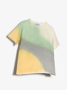 T-shirt met tie-dye print - Groen
