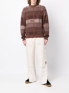 RASSVET Intarsia trui - Bruin