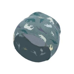 Sterntaler Slouch Beanie Safari dieren donkergroen