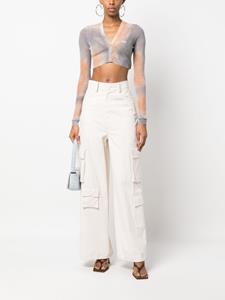 Off-White Cropped vest - Oranje