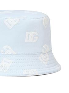 dolce&gabbanakids Dolce & Gabbana Kids Vissershoed met DG-logo - Blauw