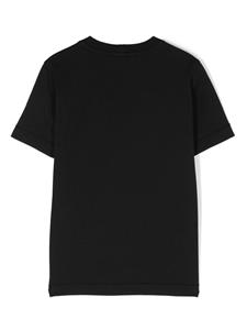 stoneislandjunior Stone Island Junior T-shirt met Compass-logopatch - Zwart