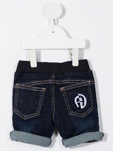 aignerkids Aigner Kids Spijkershorts met logoband - Blauw