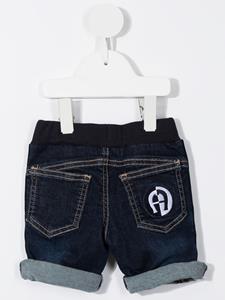 Aigner Kids Spijkershorts met logoband - Blauw