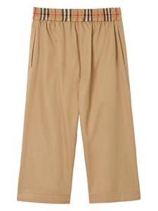burberrykids Burberry Kids Broek met geplooid detail - Beige