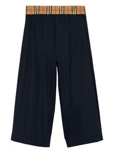 burberrykids Burberry Kids Geruite broek - Zwart