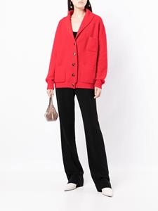 Cashmere In Love Ribgebreid vest - Rood