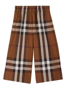 burberrykids Burberry Kids Geruite broek - Bruin