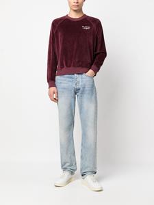 sporty&rich Sporty & Rich Sweater met geborduurd logo - Rood