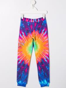 philipppleinjunior Philipp Plein Junior Trainingsbroek met tie-dye print - Paars