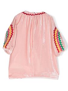 stellamccartneykids Stella McCartney Kids Fluwelen jurk - Roze