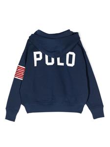 Ralph Lauren Kids Hoodie met borduurwerk - Blauw