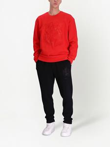 BOSS Sweater met logopatch - Rood