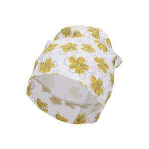 Sterntaler Slouch Beanie Bloemen wit