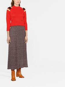 toryburch Tory Burch Ribgebreide rok - Rood