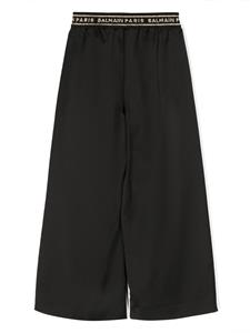 balmainkids Balmain Kids Broek met logoband - Zwart