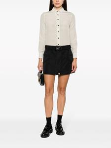 Prada Mini-rok met gesp - Zwart