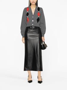 alessandrarich Alessandra Rich Intarsia vest - Grijs