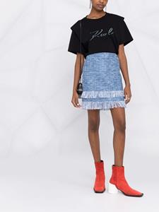 karllagerfeld Karl Lagerfeld Rok met franjes - Blauw