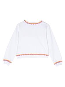 moschinokids Moschino Kids Sweater met logoprint - Wit