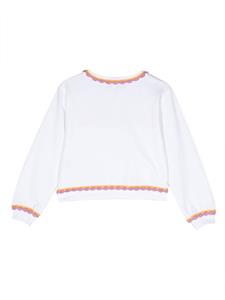 Moschino Kids Sweater met logoprint - Wit