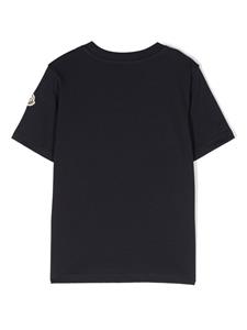 monclerenfant Moncler Enfant T-shirt met logo-reliëf - Blauw